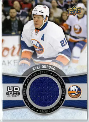 2015-16 UD Kyle Okposo GU Jersey New York Islanders