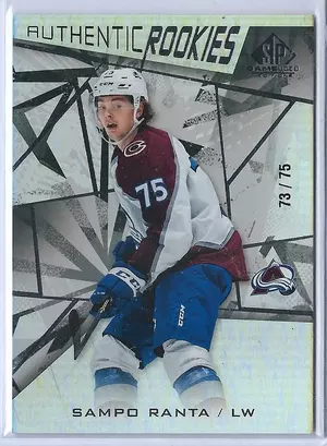 2021-22 SP Game Used (Authentic Rookies) #167 Sampo Ranta RC (73/75)