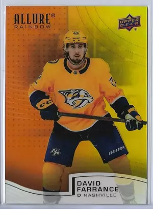 2021-22 Allure Rainbow Orange/Yellow #R-33 David Farrance