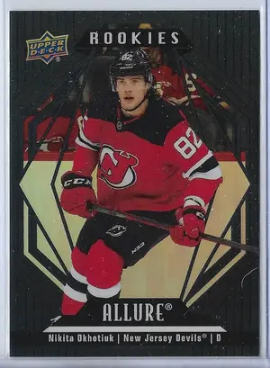 2022-23 Allure Black Rainbow #134 Nikita Okhotiuk
