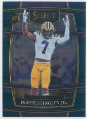 2022 Panini Select Draft Picks - Derek Stingley Jr. #20 Concourse Blue Parallel