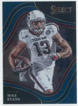 2022 Panini Select Draft Picks - Mike Evans #133 Field Level Blue Parallel