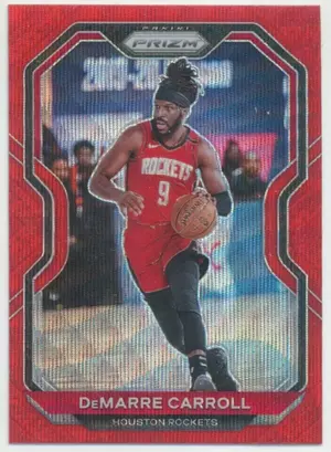 2020-21 Panini Prizm - DeMarre Carroll #205 Ruby Wave Prizm Parallel