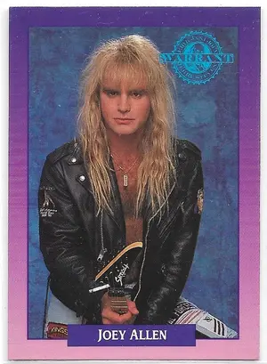1991 Brockum Rock Cards #268 Joey Allen (Warrant)