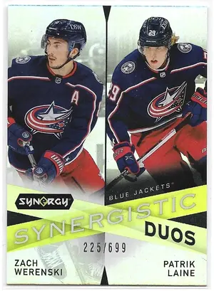 2022-23 Synergy Synergistic Duos #SD-2 Zach Werenski & Patrik Laine (225/699)