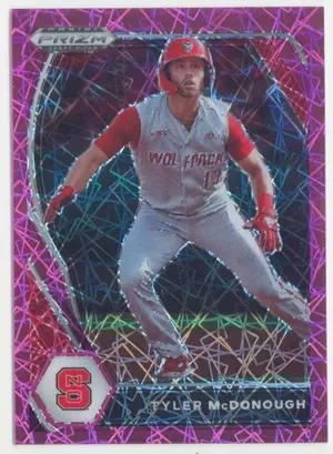 2021 Panini Prizm Draft Picks - Tyler McDonough #PDP75 Pink Velocity Prizm Parallel