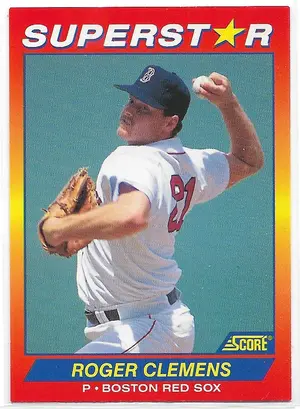1992 Score Superstar #74 Roger Clemens