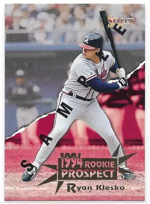 1994 Select Sample #197 Ryan Klesko