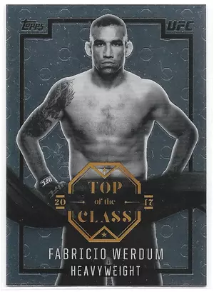 2017 Topps UFC Chrome Top Of The Class #TC-FW Fabricio Werdum