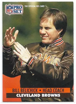 1991 Pro Set #126 Bill Belichick RC