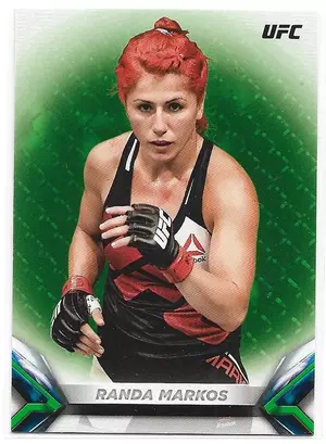 2018 Topps UFC Knockout Green #68 Randa Markos (160/199)