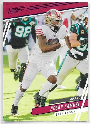 2020 Prestige Xtra Points Blue #4 Deebo Samuel