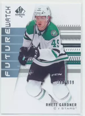 2019-20 SP AUTHENTIC - RHETT GARDNER #238 FUTURE WATCH 298/999