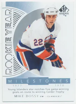 2017-18 SP AUTHENTIC - MIKE BOSSY #RYM-MB ROOKIE YEAR MILESTONES