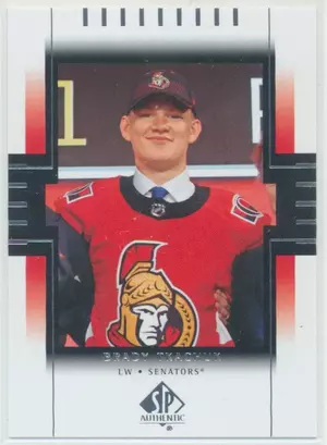 2018-19 SP AUTHENTIC - BRADY TKACHUK #RDP-BT 1999-00 RETRO DRAFT PICKS