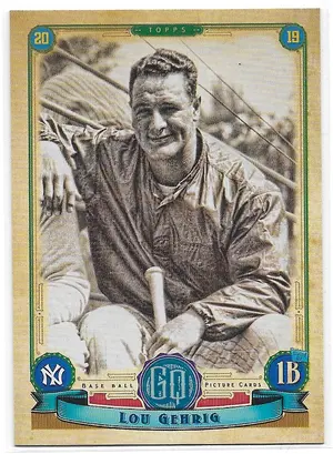 2019 Gypsy Queen #317 Lou Gehrig SP