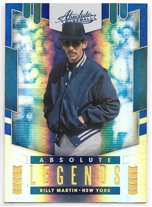 2020 Absolute Legends Spectrum Blue #AL3 Billy Martin