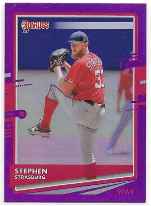 2020 Donruss Holo Purple #67 Stephen Strasburg