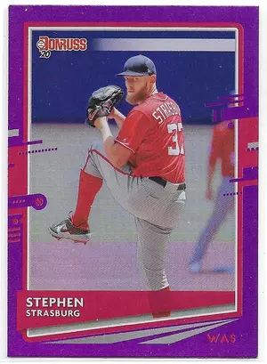 2020 Donruss Holo Purple #67 Stephen Strasburg