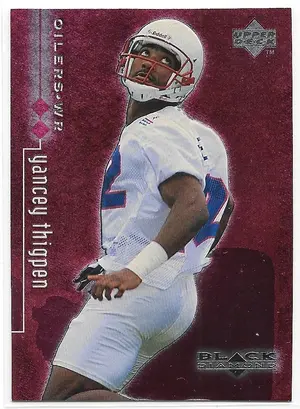 1998 Black Diamond Rookie Edition Double Diamond #87 Yancey Thigpen (2438/3000)