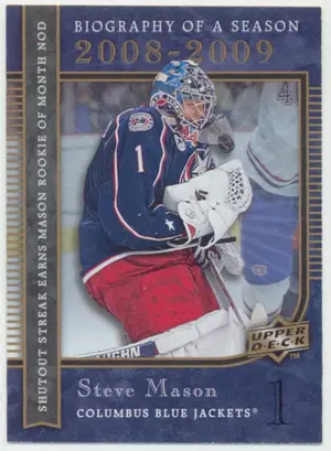 2008-09 UPPER DECK BIOGRAPHY OF A SEASON - STEVE MASON #BS17
