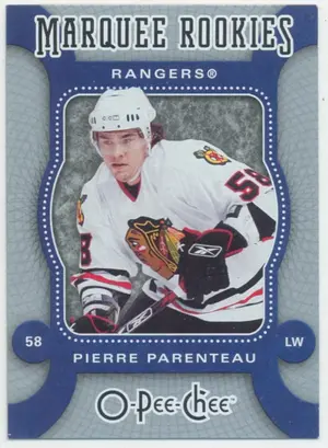 2007-08 O-PEE-CHEE - PIERRE PARENTEAU #522 MARQUEE ROOKIE