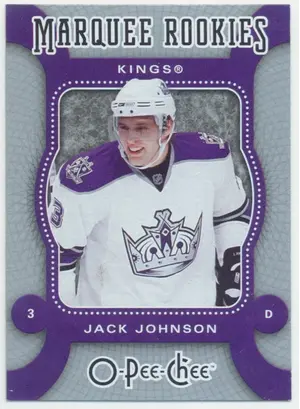 2007-08 O-PEE-CHEE - JACK JOHNSON #549 MARQUEE ROOKIE
