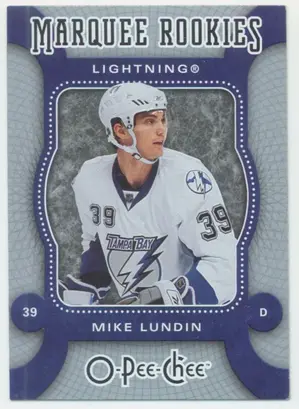 2007-08 O-PEE-CHEE - MIKE LUNDIN #595 MARQUEE ROOKIE