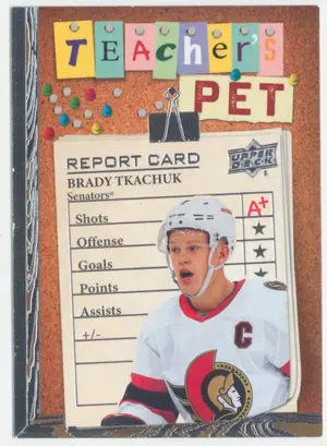 2023-24 UPPER DECK - BRADY TKACHUK #TP-7 TEACHER'S PET