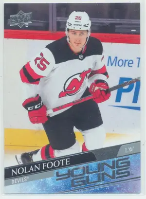 2020-21 UPPER DECK EXTENDED - NOLAN FOOTE #729 YOUNG GUNS