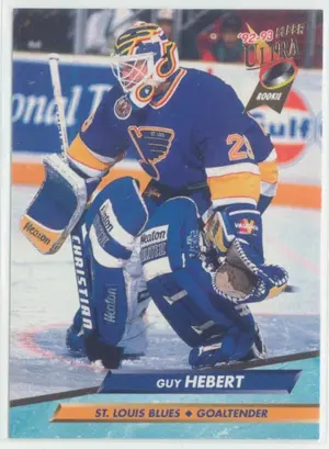 1992-93 FLEER ULTRA - GUY HEBERT #394 ROOKIE
