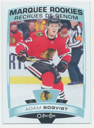 2019-20 O-PEE-CHEE - ADAM BOQVIST #616 MARQUEE ROOKIES
