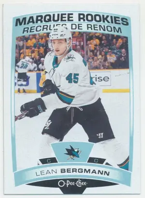 2019-20 O-PEE-CHEE - LEAN BERGMANN #648 MARQUEE ROOKIES
