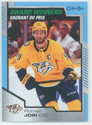 2020-21 O-PEE-CHEE - ROMAN JOSI #605 AWARD WINNERS BLUE