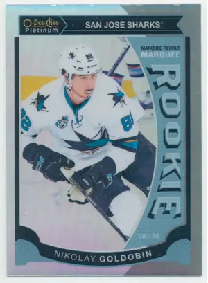2015-16 O-PEE-CHEE PLATINUM - NIKOLAY GOLDOBIN #M19 MARQUEE ROOKIE RAINBOW