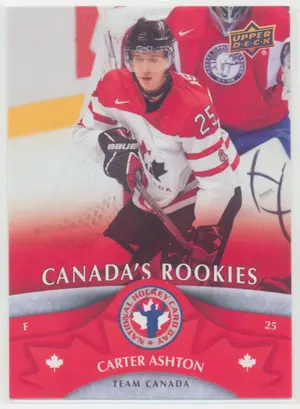 2013 NATIONAL HOCKEY CARD DAY CANADA - CARTER ASHTON #NHCD3 CANADA'S ROOKIES