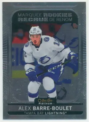 2021-22 O-PEE-CHEE PLATINUM - ALEX BARRE-BOULET #218 MARQUEE ROOKIES