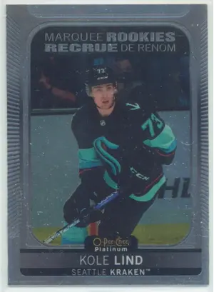 2021-22 O-PEE-CHEE PLATINUM - KOLE LIND #228 MARQUEE ROOKIES