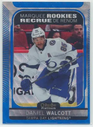 2021-22 O-PEE-CHEE PLATINUM - DANIEL WALCOTT #258 MARQUEE ROOKIES BLUE SURGE ⚠️