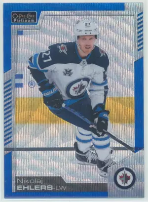 2020-21 O-PEE-CHEE PLATINUM - NIKOLAJ EHLERS #97 BLUE SURGE