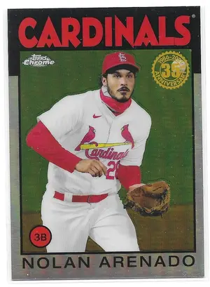 2021 Topps Chrome 1986 Topps #86BC-5 Nolan Arenado