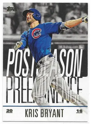 2018 Topps Update Postseason Preeminence #PO-24 Kris Bryant