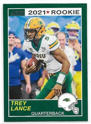 2021 Chronicles Score Draft Picks #60 Trey Lance RC