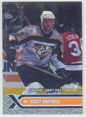 2000-01 STADIUM CLUB - SCOTT HARTNELL #250 ROOKIE
