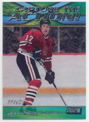 1999-00 STADIUM CLUB - JEAN-PIERRE DUMONT #CA7 CAPTURE THE ACTION!