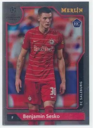 2021-22 Topps Merlin Collection Chrome UCL - Benjamin Sesko #120 Rookie