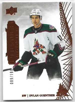 2022-23 Premier Bronze #129 Dylan Guenther RC (089/199)