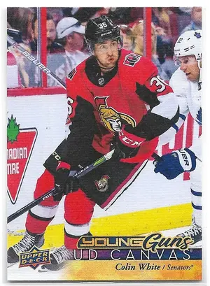 2017-18 Upper Deck UD Canvas #C118 Colin White (Young Guns)