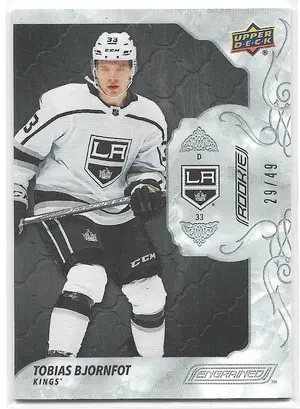 2019-20 Engrained Ebony #98 Tobias Bjornfot (29/49)