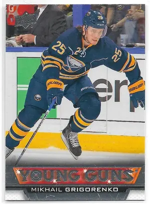 2013-14 Upper Deck #215 Mikhail Grigorenko RC (Young Guns)